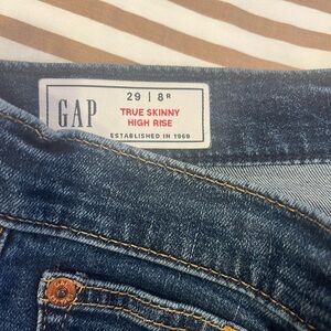GAP Women's High Rise Skinny Jeans - Denim Blue